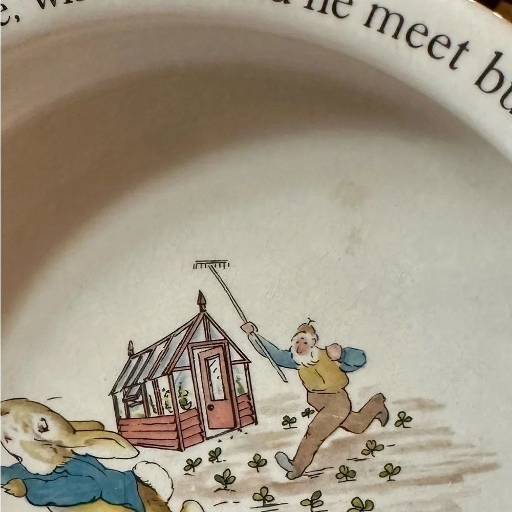Wedgwood Peter Rabbit Childs Bowl and Cup Dish Set with Fork